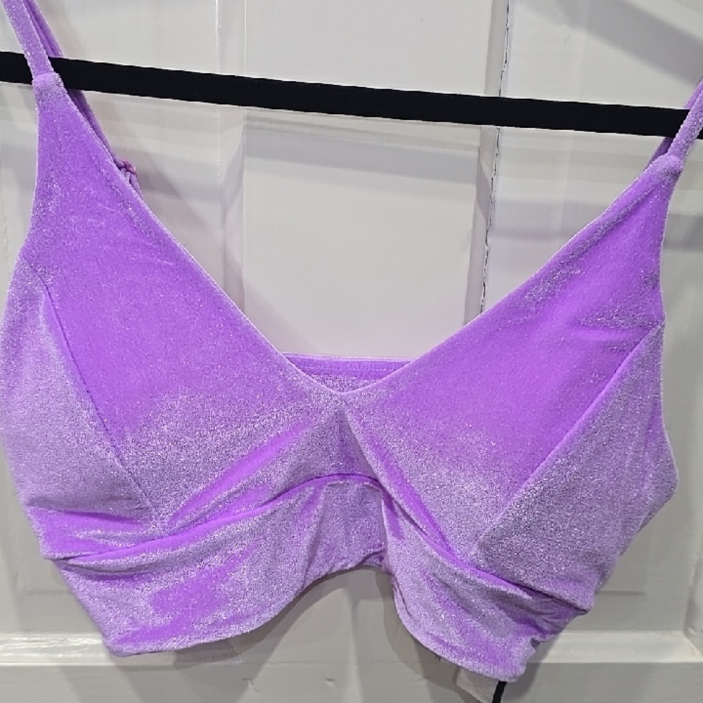 Lanston Sport Purple Women's Bra